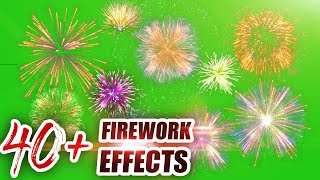 Fireworks Green Screen (40+ Effects 4K / Free Download Link)