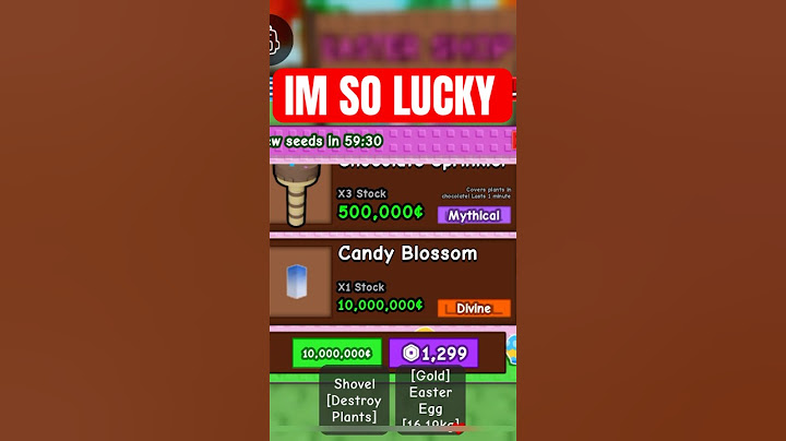 Buying the Divine Candy Blossom 10 million in Grow a Garden Roblox