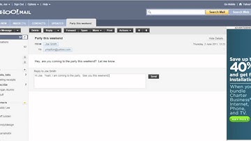 Yahoo! Mail: Sending a Reply with JAWS 12 and Internet Explorer 9