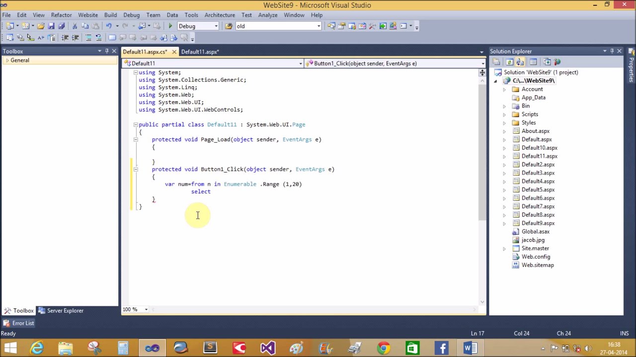 How to use LINQ Generation Operators in ASP NET - YouTube