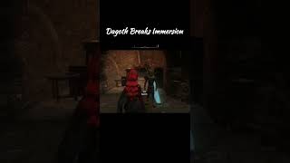 Dagoth breaks immersion...