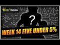 MUST PLAY Tournament Picks on DraftKings Week 14