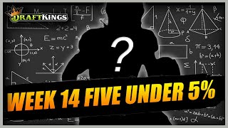 MUST PLAY Tournament Picks on DraftKings Week 14