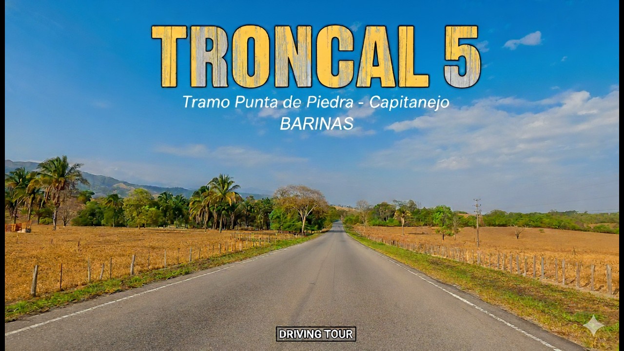 BARINAS: Ruta por la Troncal 5 en el Llano Venezolano 🇻🇪 | DRIVING TOUR | 4K | 2025.