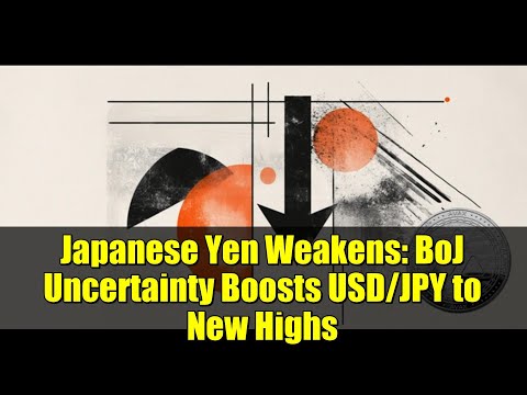 Japanese Yen Weakens BoJ Uncertainty Boosts USD JPY To New Highs 