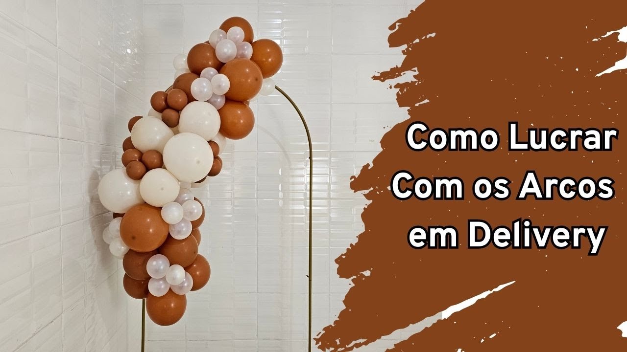 ARCO DE BALÕES ORGÃNICO PARA DELIVERY