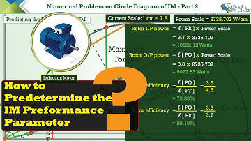 Numerical problem on Circle diagram of Induction motor-Part 2 ⚡#alternator #electrical #engineering