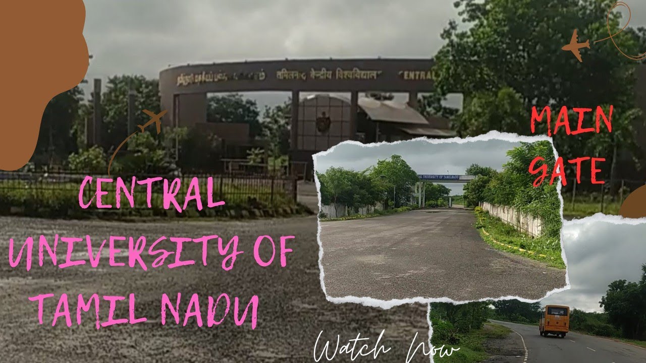 Cutn Building Central University of Tamil Nadu (CUTN) Beautiful Palm-Lined Main ...