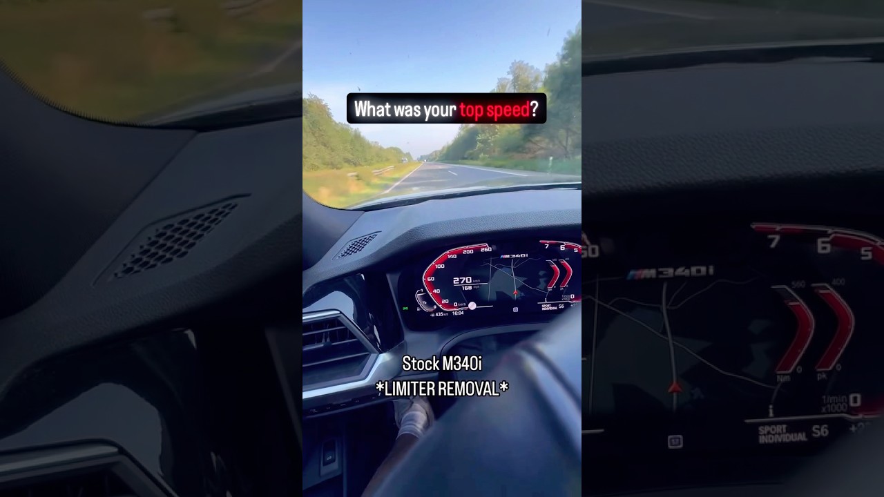 Experience the thrill of the 2025 BMW M340i as it reaches its top speed of 275 kph. 