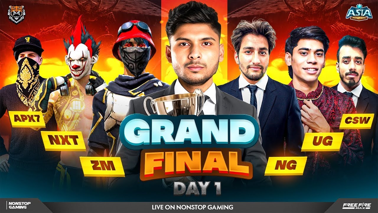 ASIA INVITATIONAL GRAND FINAL DAY-1 🔥🚀 NG vs NXT vs APEX 7 vs UG vs ZM ...