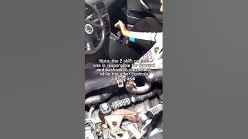 How the shift cables actuate on a front wheel drive MK4 GTI