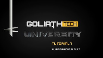 TUTORIAL #1 : What is a helical pile?