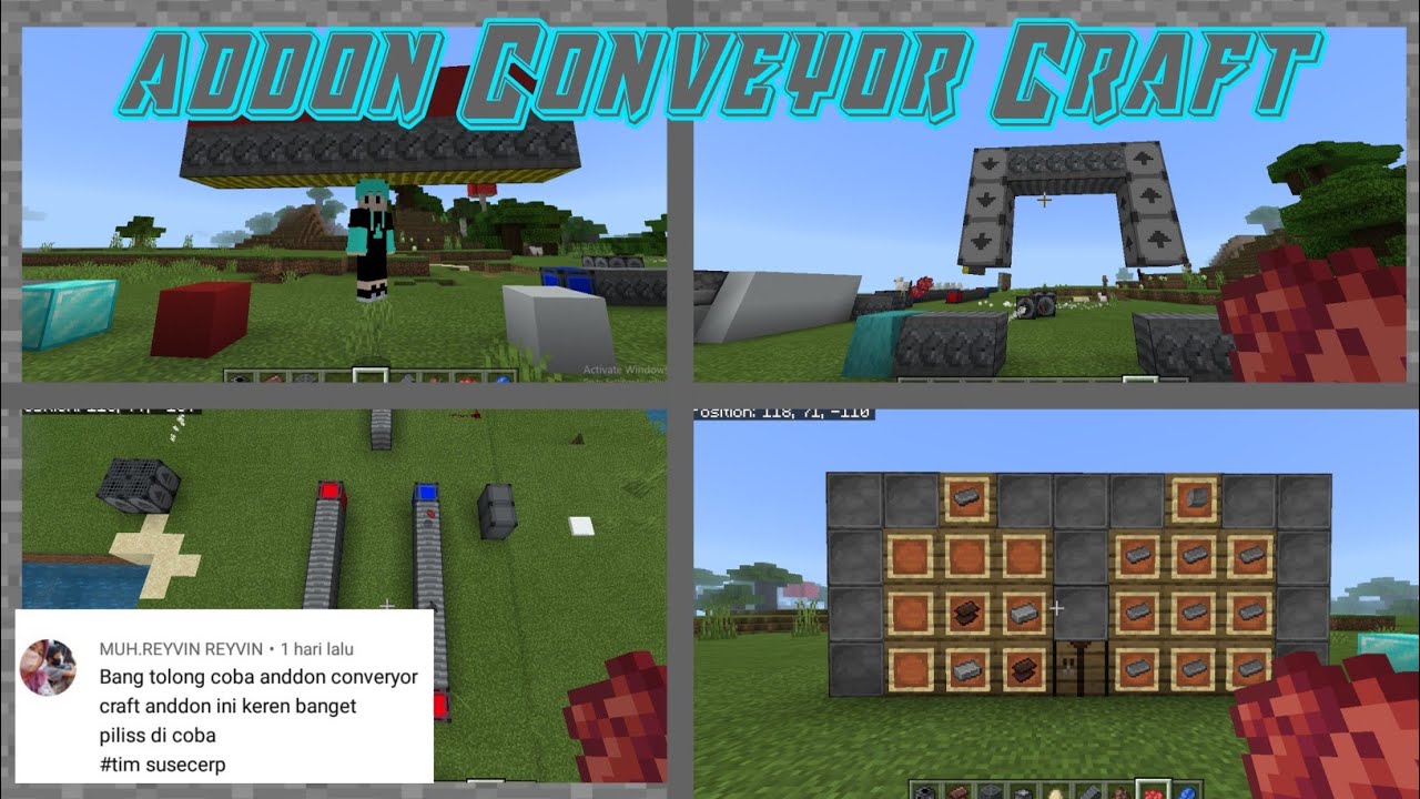 CONVEYOR CRAFT ADDON ALPHA BURUAN DOWNLOAD WORK 1.14+/1.15+/1.16 ...