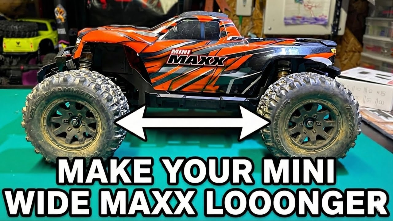 Traxxas Mini Maxx Chassis Stretch Mod! (Long Wheelbase Conversion ...