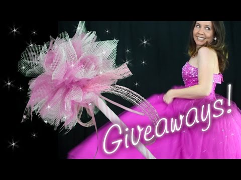 How to Make a Tulle Fairy Wand + Lots of Great Giveaways / Freebies ! #1