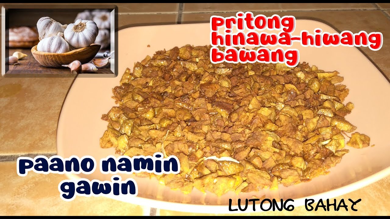 Pritong hiniwa-hiwang bawang || Pure Garlic Bits / POORTV