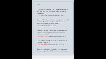 FEMA Final Exam ICS 100