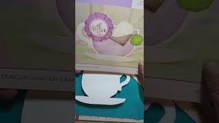 Crafter's Companion's Template Library Indigo #2 Teacup Shaped Card