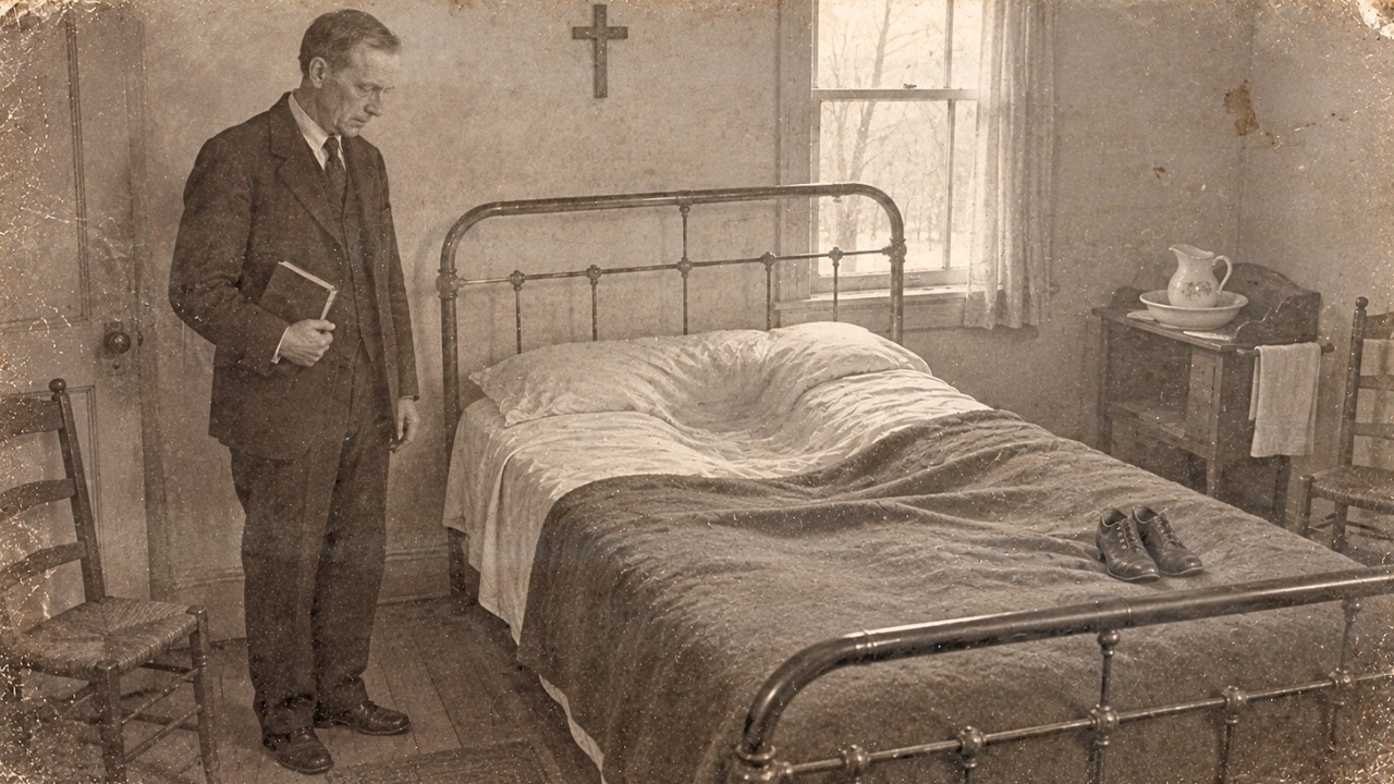 In 1899, a small white parsonage beside a mountain crossroads in eastern West Virginia kept one iron bed made up every morning for the strangers of the county, and the young minister who moved in...