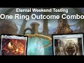 Testing the outcomes tonyscapones legacy monoblue one ring po combo eternal weekend test mtg