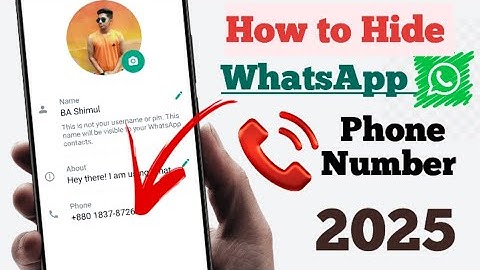 How to Hide WhatsApp Number from Someone || How to Hide Phone Number on WhatsApp 2025