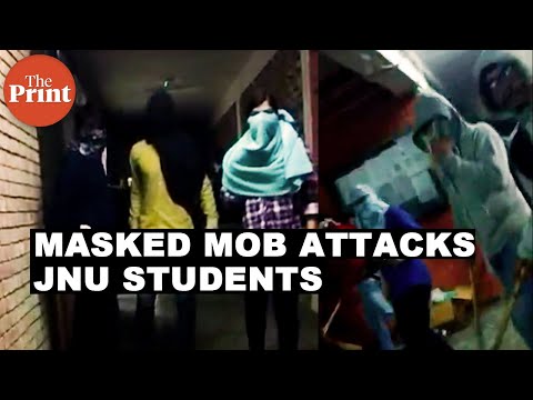Masked mob enters JNU campus, students run for lives