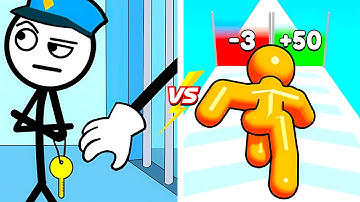 Thief Puzzle vs Tall Man Run 🧠🦵🧍‍♂️ NEW Update Level Gameplay Walkthrough (Android iOS) R6Z