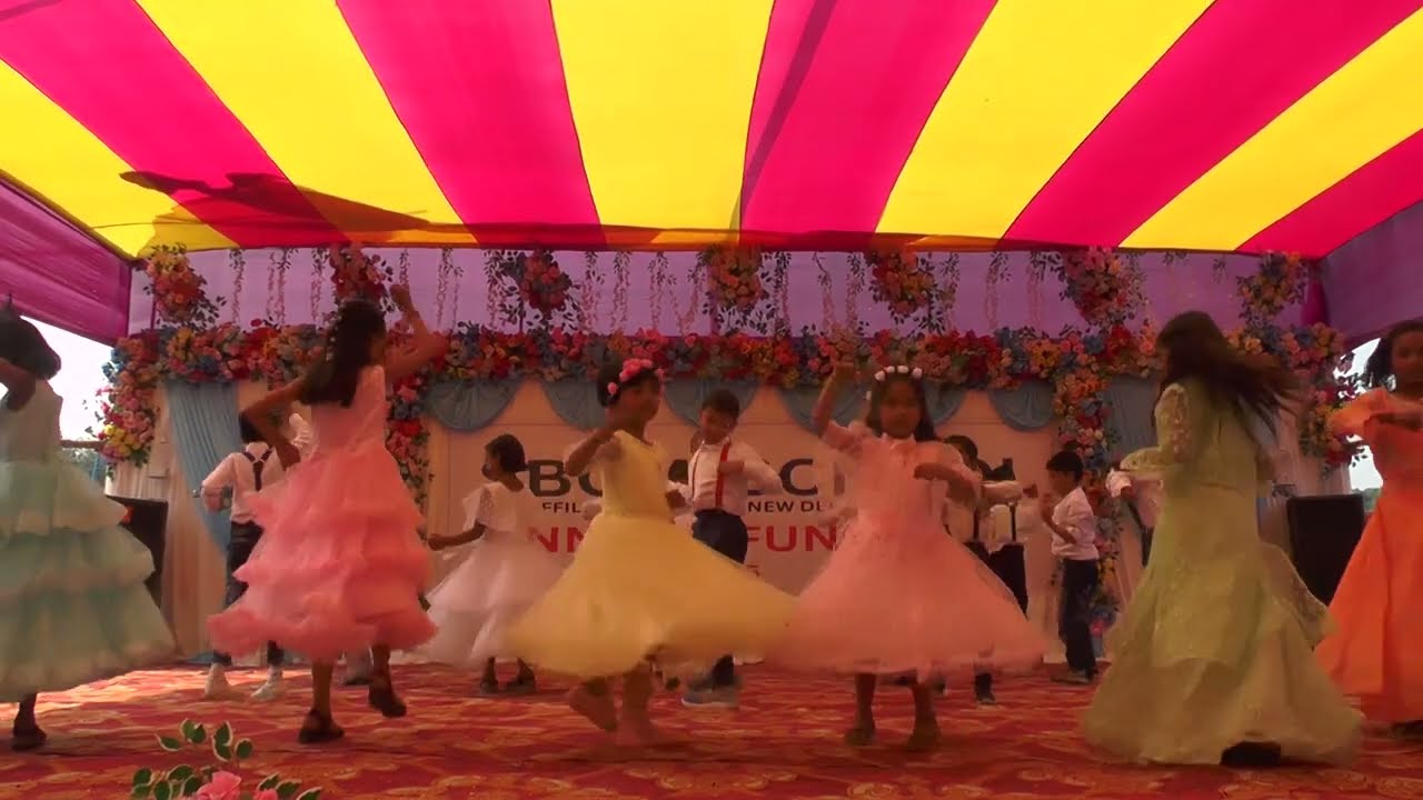 A dance performance by KG students