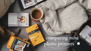 thermal vs sprocket vs kodak vs instax | comparing mini photo printers ✸