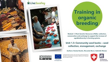 Training in organic breeding, Module 1, Unit 1.3 - Kostas Koutis, Riccardo Bocci, Gabriele Maneo