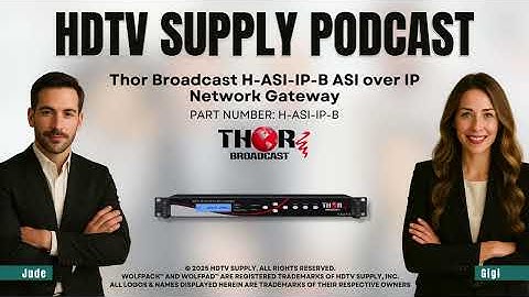 Thor Broadcast H-ASI-IP-B ASI over IP Network Gateway