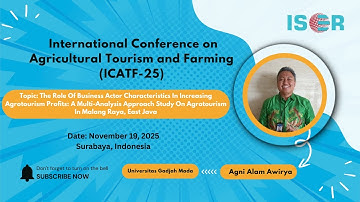 ASAR - Business Actor Traits and Profit Growth in Malang Raya Agrotourism: A Multi-Analysis Study