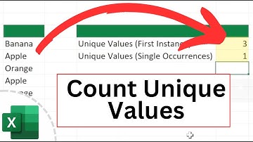 How to Count Unique Values in Excel (Quick and Easy)