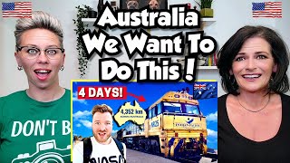 American Couple Reacts: Australia: Indian Pacific Sleeper Train! Perth To Sydney in 4 Days! REACTION