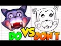 DOs & DON'Ts Drawing Five Nights At Candy's Candy Cat In 1 Minute CHALLENGE!