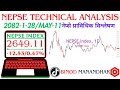 DAILY NEPSE TECHNICAL ANALYSIS | 2082.1.28 | NEPAL STOCK EXCHANGE | NEPAL SHARE MARKET |