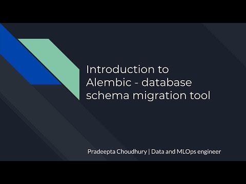 Introduction to Alembic - database schema migration tool