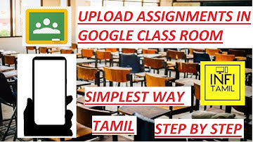 Simplest way to upload assignment pdf on google classroom | Mobile| Tamil | Infitamil