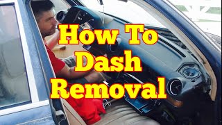 W123 Mercedes Dash Removal