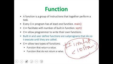 C++ Programming Lecture 17 (COSC-1101) Urdu : : Hindi