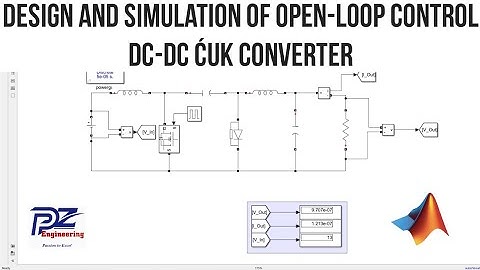 Simulation of open loop control DC-DC Ćuk Converter in MATLAB Simulink