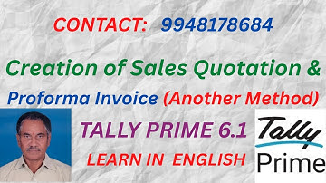 285. AANMAKEN VAN OFFERTE EN PROFORMA FACTUUR ALS VOUCHERTYPE IN TALLY PRIME 6.1 | ENGELS | ETP