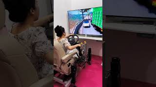 Virtual driving expert😂 real me panic mode 😵‍💫#gugugaga