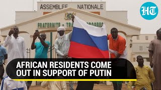 'We Love Russia': Putin, Wagner Get Support From African Residents | French Flag Burnt In Niger