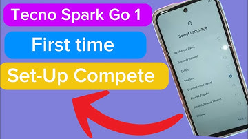 Tecno Spark Go 1 first time setup
