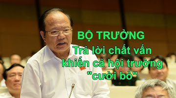 Trả lời chất vấn khiến cả hội trường "cười bò" của Bộ trưởng Hoàng Tuấn Anh
