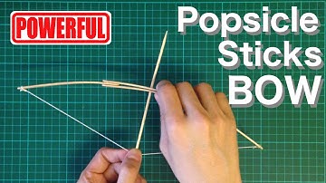 How to make mini bow and arrow with Popsicle Sticks
