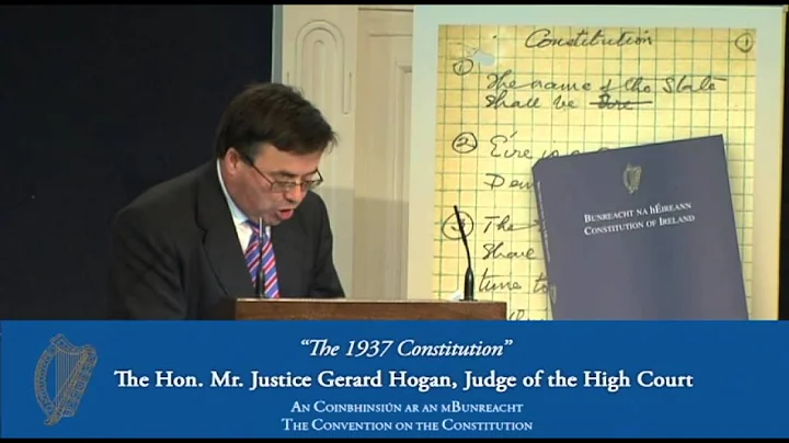 Convention on the Constitution - "The 1937 Constit...