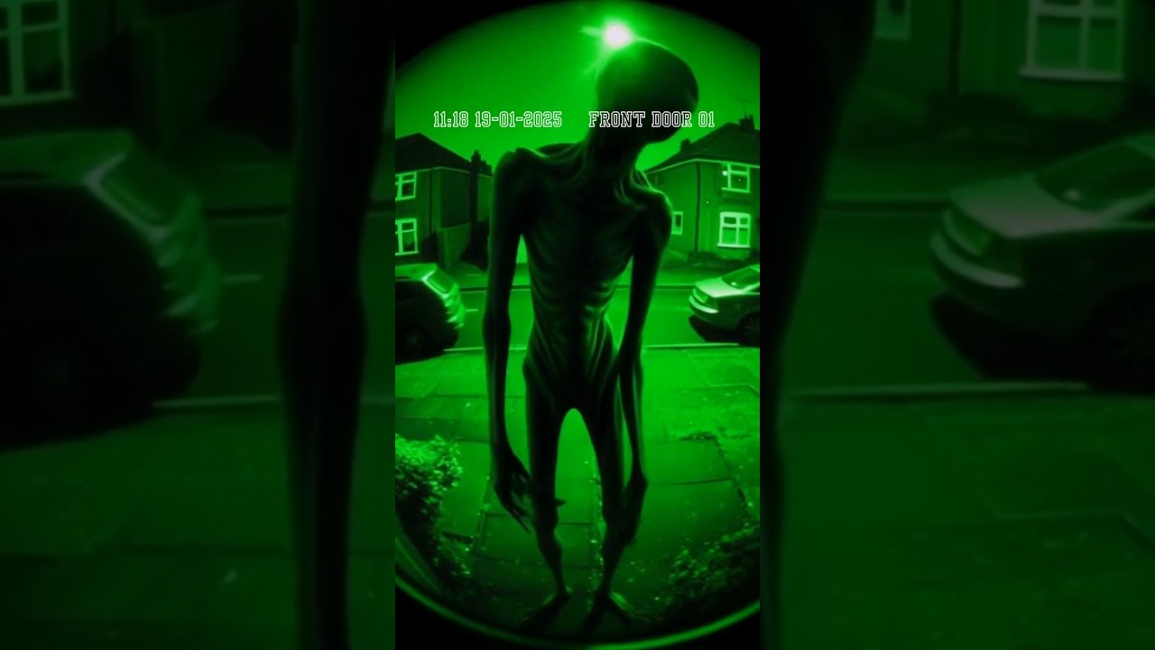 Alien Encounters Caught on Night Vision Doorbell Camera! 👽
