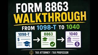 Form 8863 Walkthrough | Education Credits from Form 1098-T to Form 1040